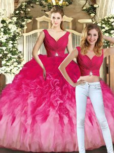 Floor Length Ball Gowns Sleeveless Multi-color Sweet 16 Quinceanera Dress Lace Up