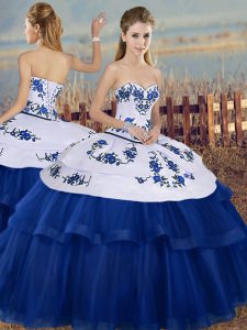 Sleeveless Lace Up Floor Length Embroidery Vestidos de Quinceanera