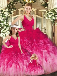 High Class Sleeveless Ruffles Backless Sweet 16 Quinceanera Dress