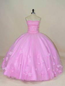 Floor Length Lilac Sweet 16 Quinceanera Dress Sweetheart Sleeveless Lace Up