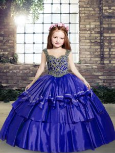 Cute Sleeveless Beading Lace Up Glitz Pageant Dress