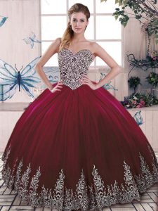 Cheap Sleeveless Beading and Embroidery Side Zipper Quinceanera Dress