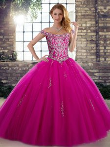 Luxury Sleeveless Beading Lace Up Quinceanera Gown