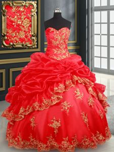 Discount Burgundy Quinceanera Gowns Military Ball and Sweet 16 and Quinceanera and For with Embroidery and Hand Made Flower Straps Sleeveless Lace Up