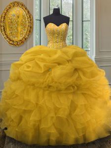 Smart Floor Length Ball Gowns Sleeveless Apple Green Quinceanera Gowns Zipper