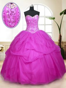 Glorious Organza Sleeveless Floor Length 15 Quinceanera Dress and Beading and Appliques and Ruffles and Ruching