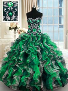 Clearance Floor Length Ball Gowns Sleeveless Multi-color Vestidos de Quinceanera Lace Up