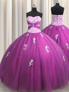Sweetheart Sleeveless Organza Quinceanera Dresses Beading and Ruffles Lace Up