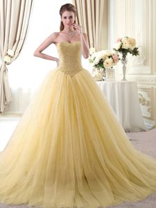 Straps Straps Floor Length Multi-color Ball Gown Prom Dress Tulle Sleeveless Appliques and Pattern