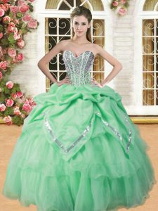 Colorful Sweetheart Sleeveless Lace Up 15 Quinceanera Dress Eggplant Purple Tulle