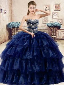 Taffeta Sleeveless Floor Length Quinceanera Dresses and Beading and Pick Ups