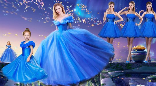 Luxurious Off the Shoulder Royal Blue Short Sleeves Floor Length Appliques and Bowknot Lace Up Sweet 16 Quinceanera Dress
